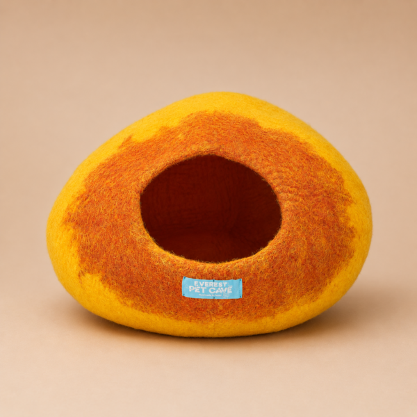 Everest® Cat Cave & Bed - Yellow Hue