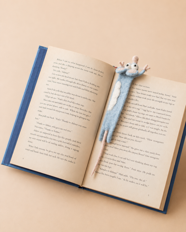 Rat Felted Bookmark - 100% Wool