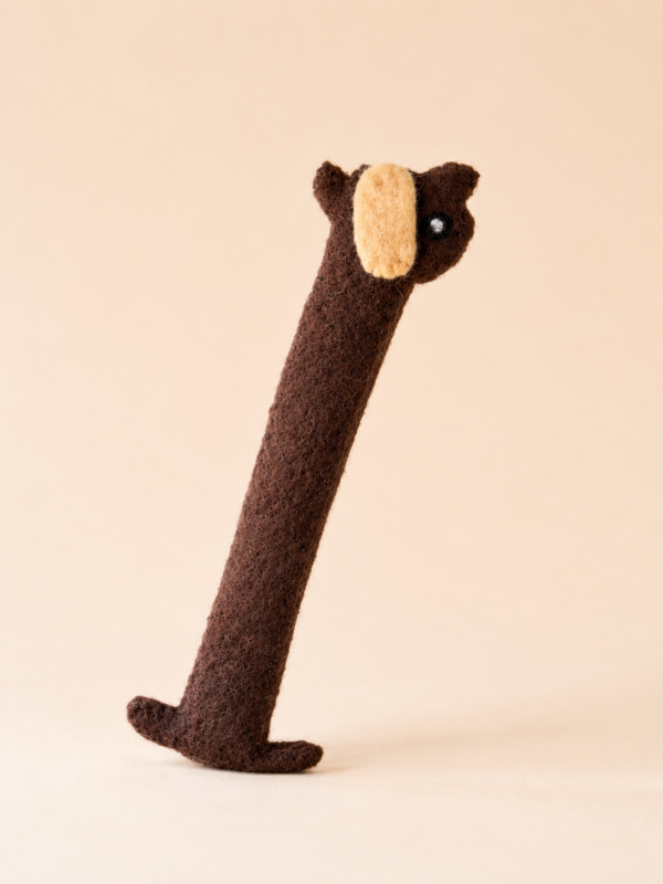 Felted Dachshund Bookmark - 100% Wool