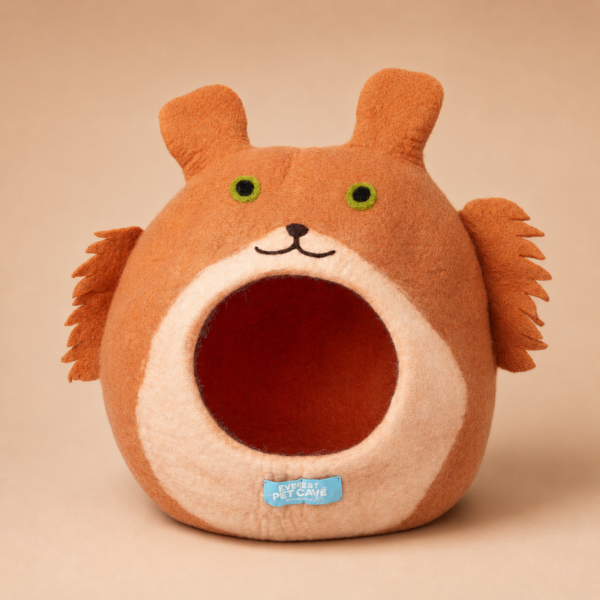 Everest® Cat Cave & Bed - Mythical Den - 100% Wool