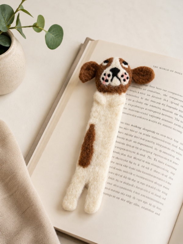English Springer Spaniel Felted Bookmark - 100% Wool