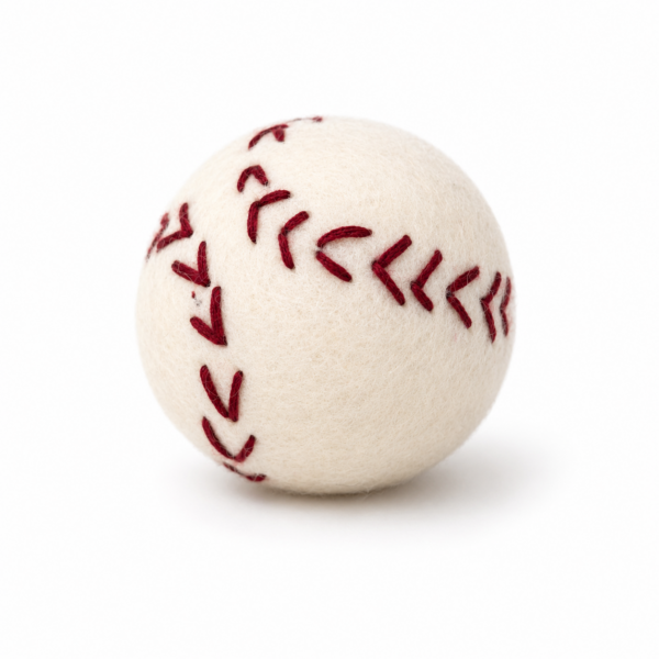 Baseball with bell - 100% Wool