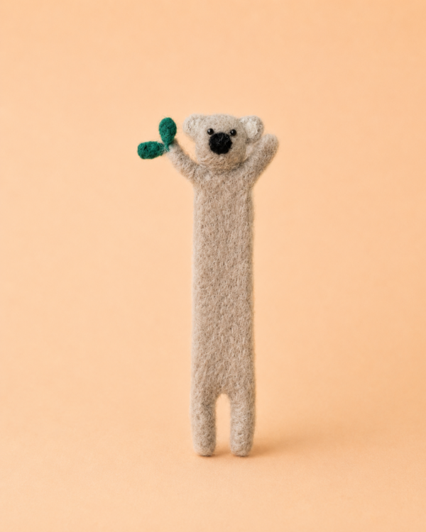Koala Bear Felted Bookmark - 100% Wool