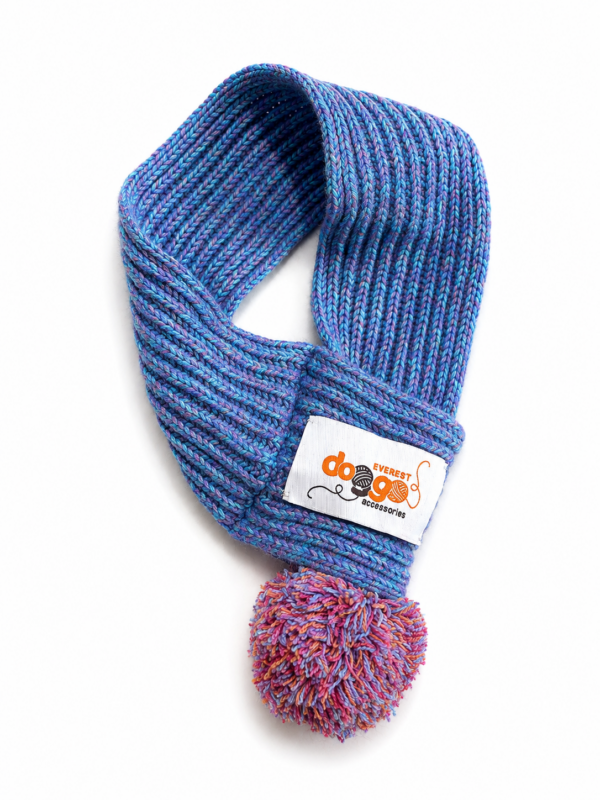 Dog Scarf Blues Paradise - 100% Wool