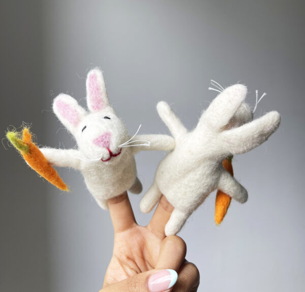 bunny finger puppet