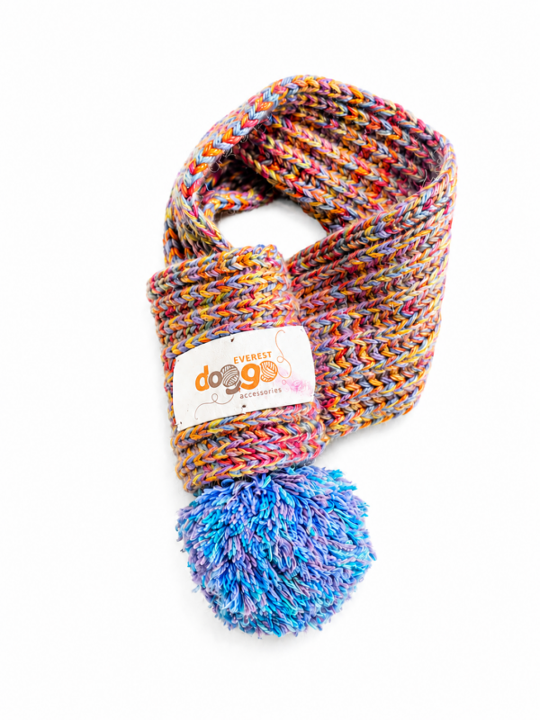 Dog Scarf Rainbow Paradise - 100% Wool