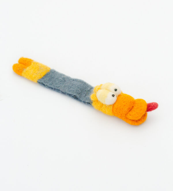 Felted Duck Bookmark - 100% Wool