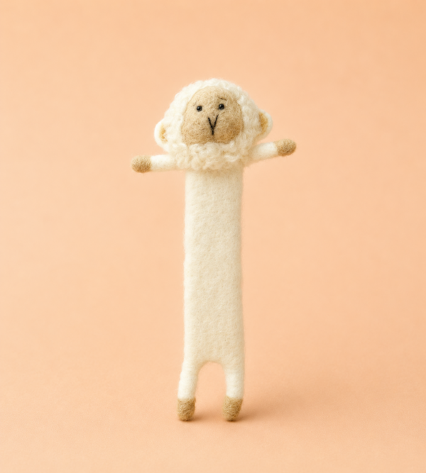 Felted Sheep Bookmark - 100% Wool