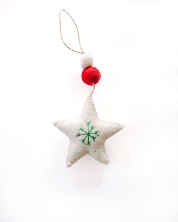 Hanging Ornaments - White Star
