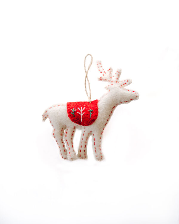 Hanging Ornaments - Reindeer Red