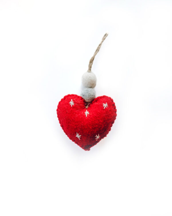 Hanging Ornaments - Red Heart