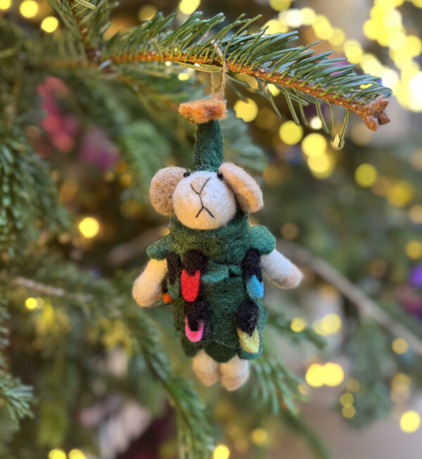 Hanging Ornaments - Mouse Green Dress