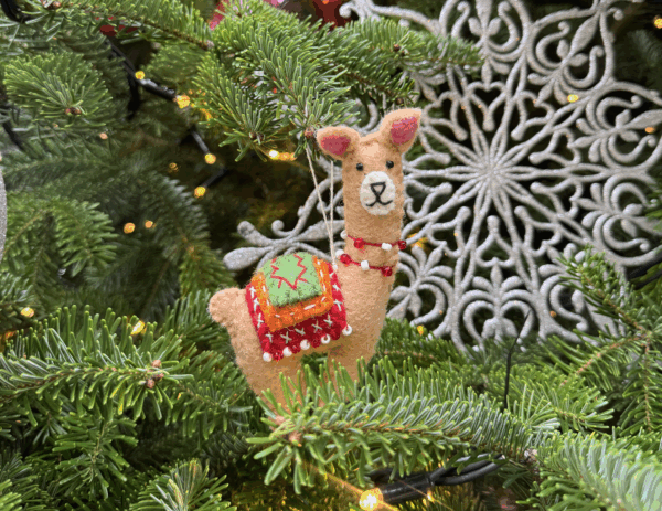 Hanging Ornaments - Brown Llama