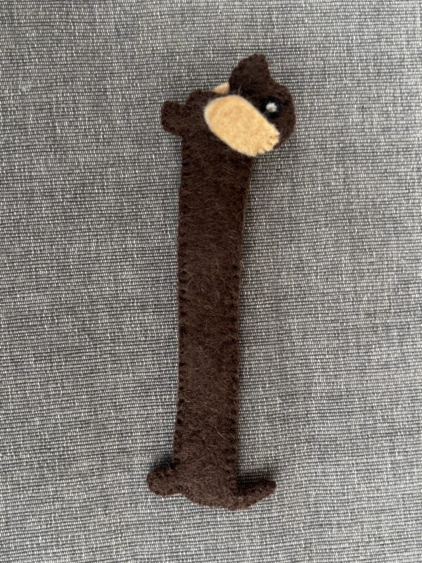Felted Dachshund Bookmark - 100% Wool