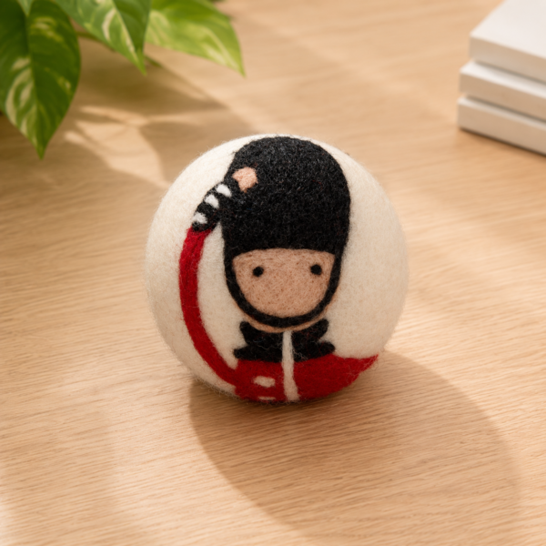 Felted Guard Ball Cat Toy - 100% Wool Large