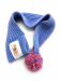 blue dog scarf - 100% Wool